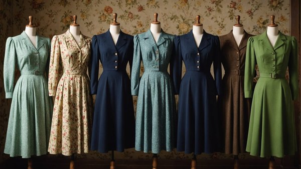 Découvrez la collection élégante de robes années 40